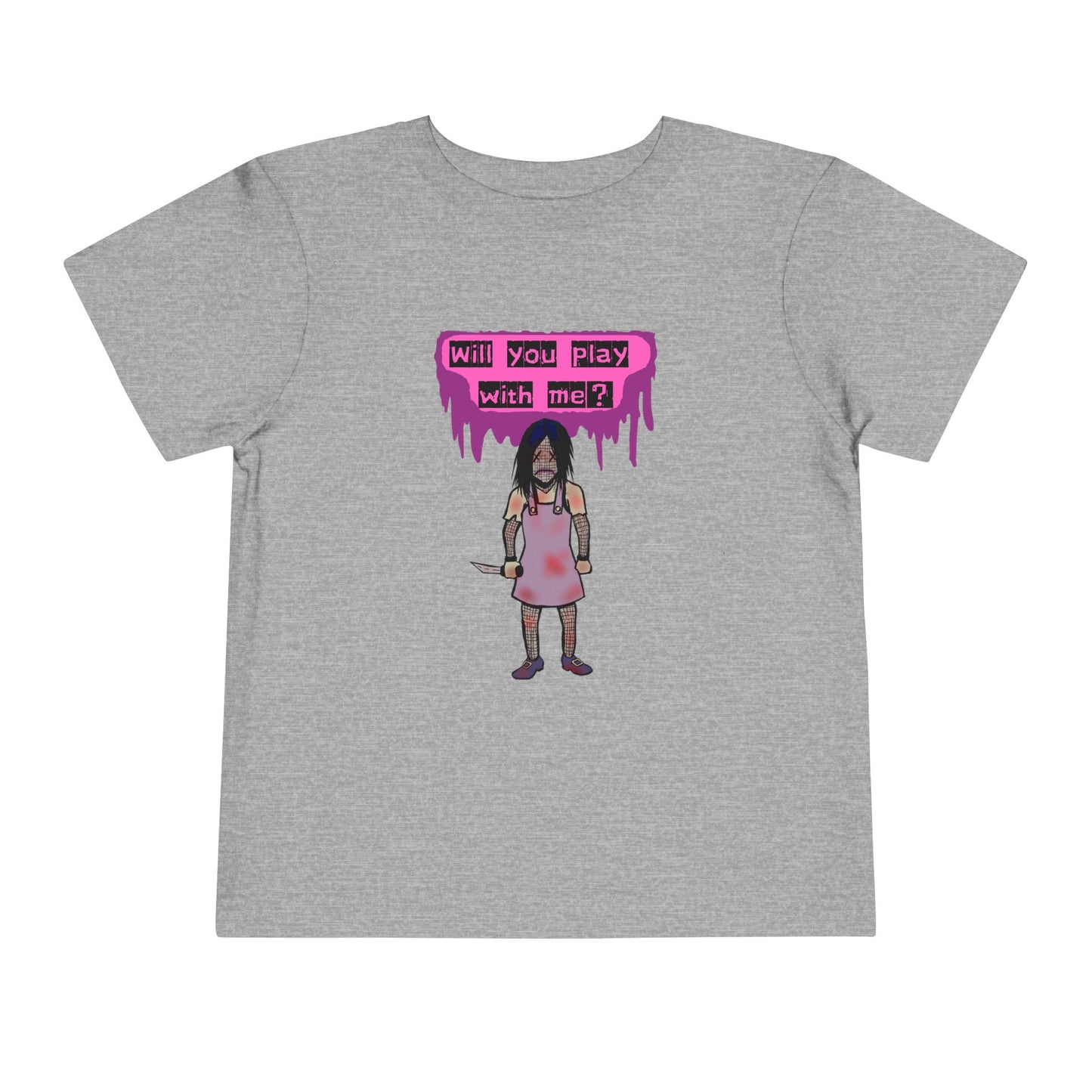 Toddler Tee - Evil Doll - Will You Play With Me