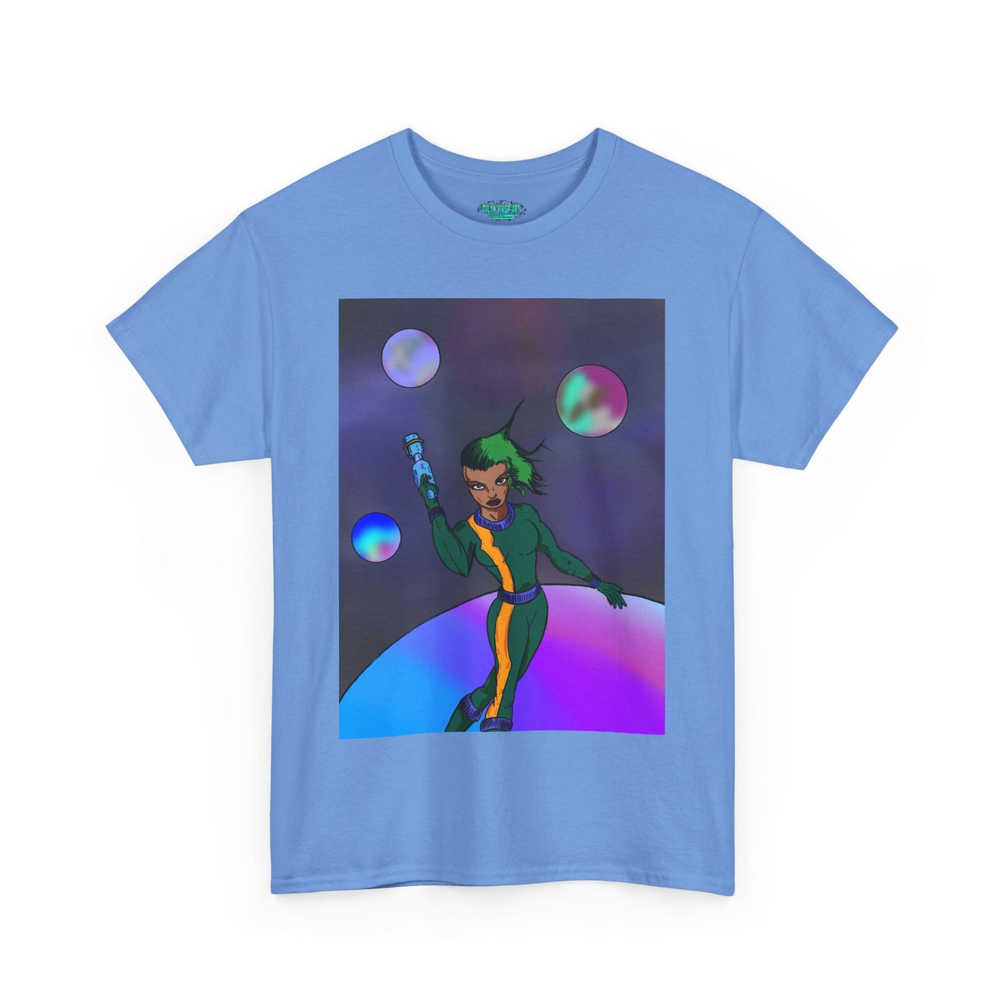 Cosmic Hero Vibe Tee - Unisex Heavy Cotton Tee, Space Art Shirt, Retro Sci-Fi T-Shirt, Gift for Space Lovers, Unique Graphic Tee