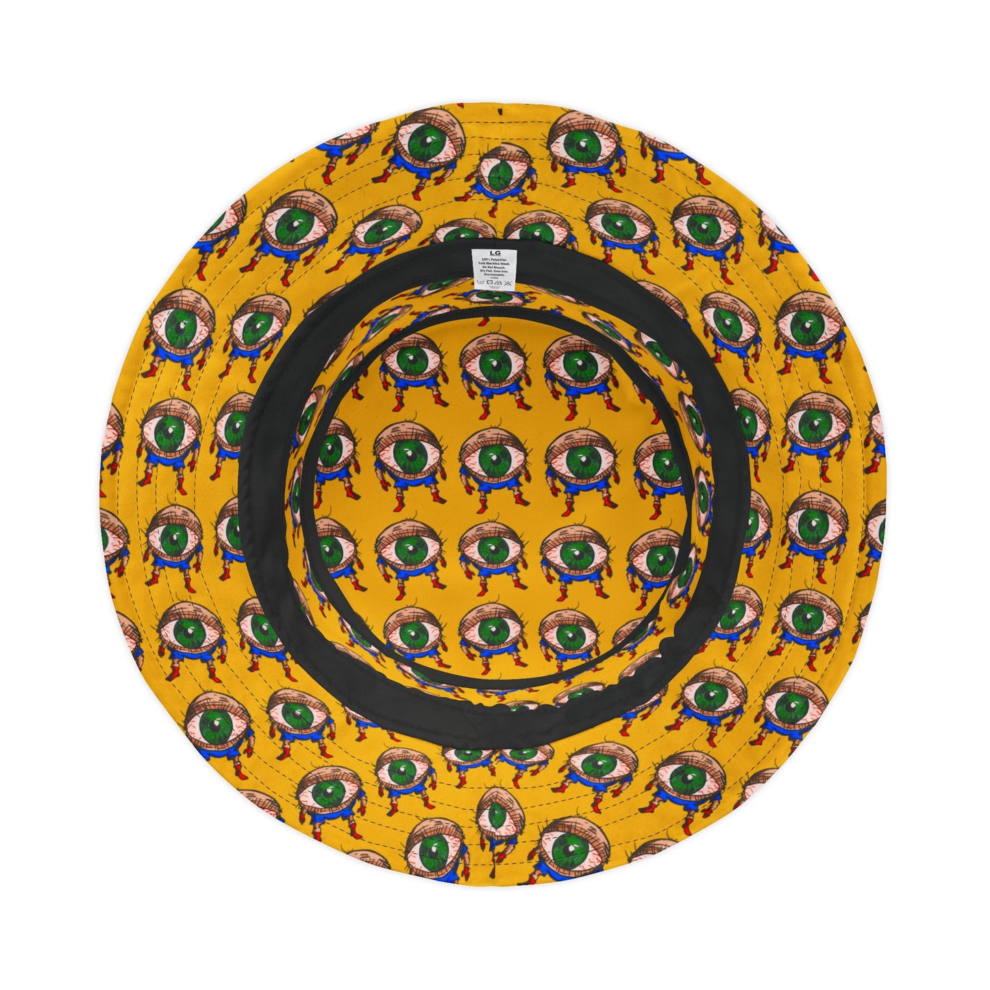 Terrif-EYE-ing Colorful Cartoon Eye Bucket Hat – Fun Summer Accessory