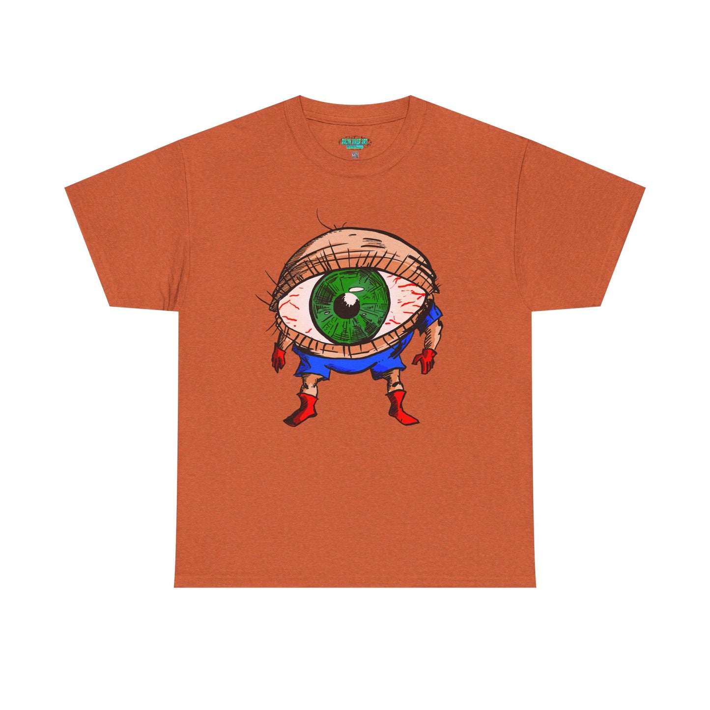Terrif-EYE-ing - Whimsical Unisex Heavy Cotton Tee with Eye Design
