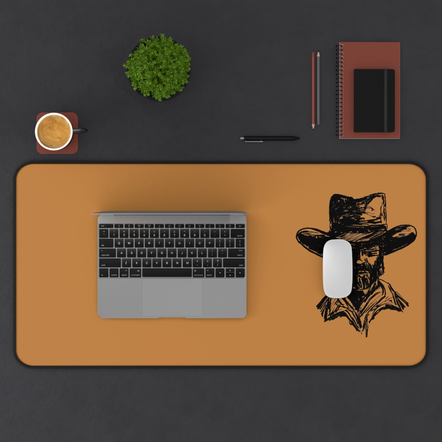 Stylish Cowboy Desk Mat - Unique Home Office Decor