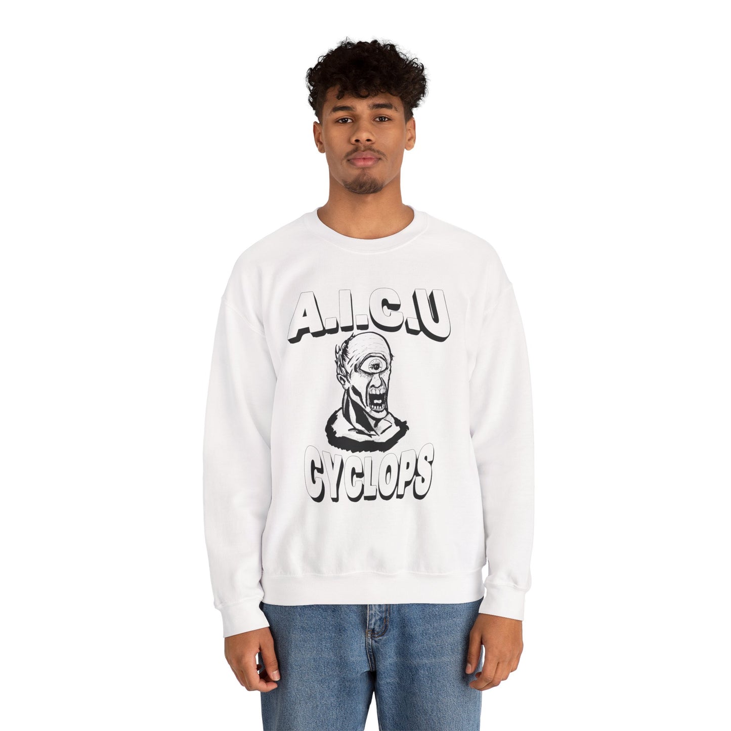 Vintage AICU Cyclops Crewneck Sweatshirt for Unique Style