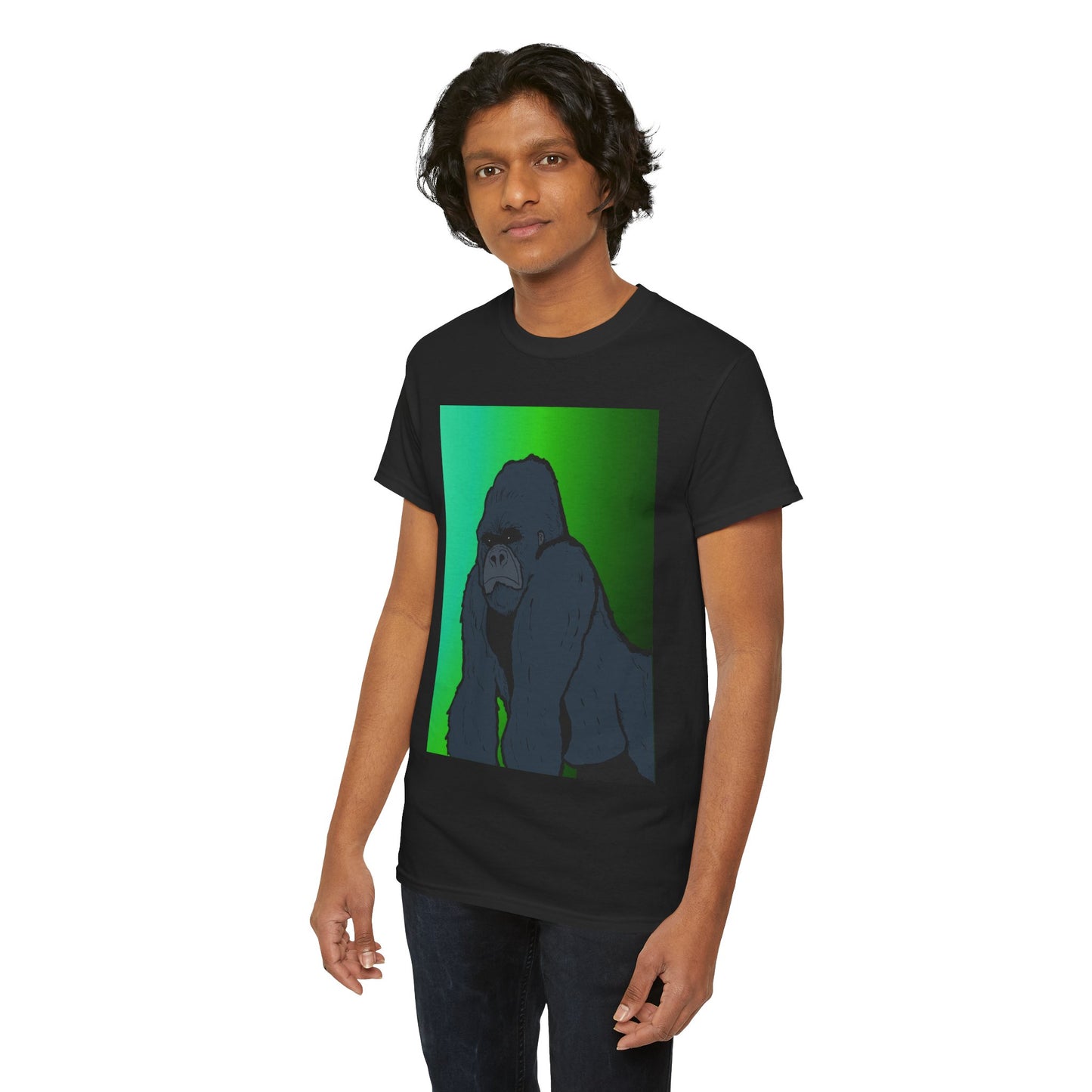 Gorilla Portrait Tee – Graphic Ape Illustration T-Shirt