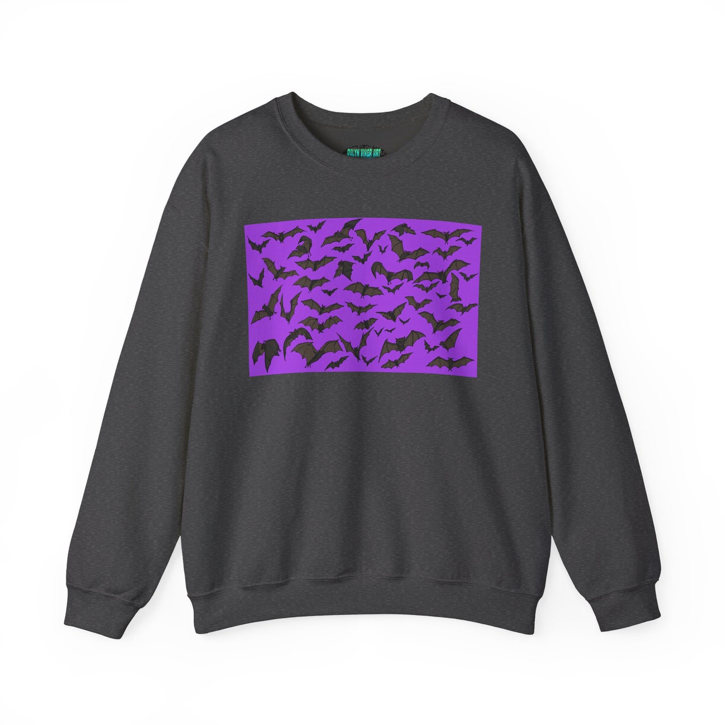 Spooky Bat Crewneck Sweatshirt for Halloween