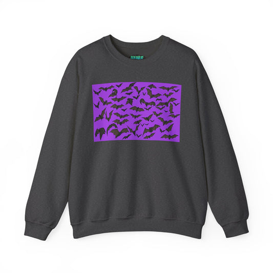 Spooky Bat Crewneck Sweatshirt for Halloween