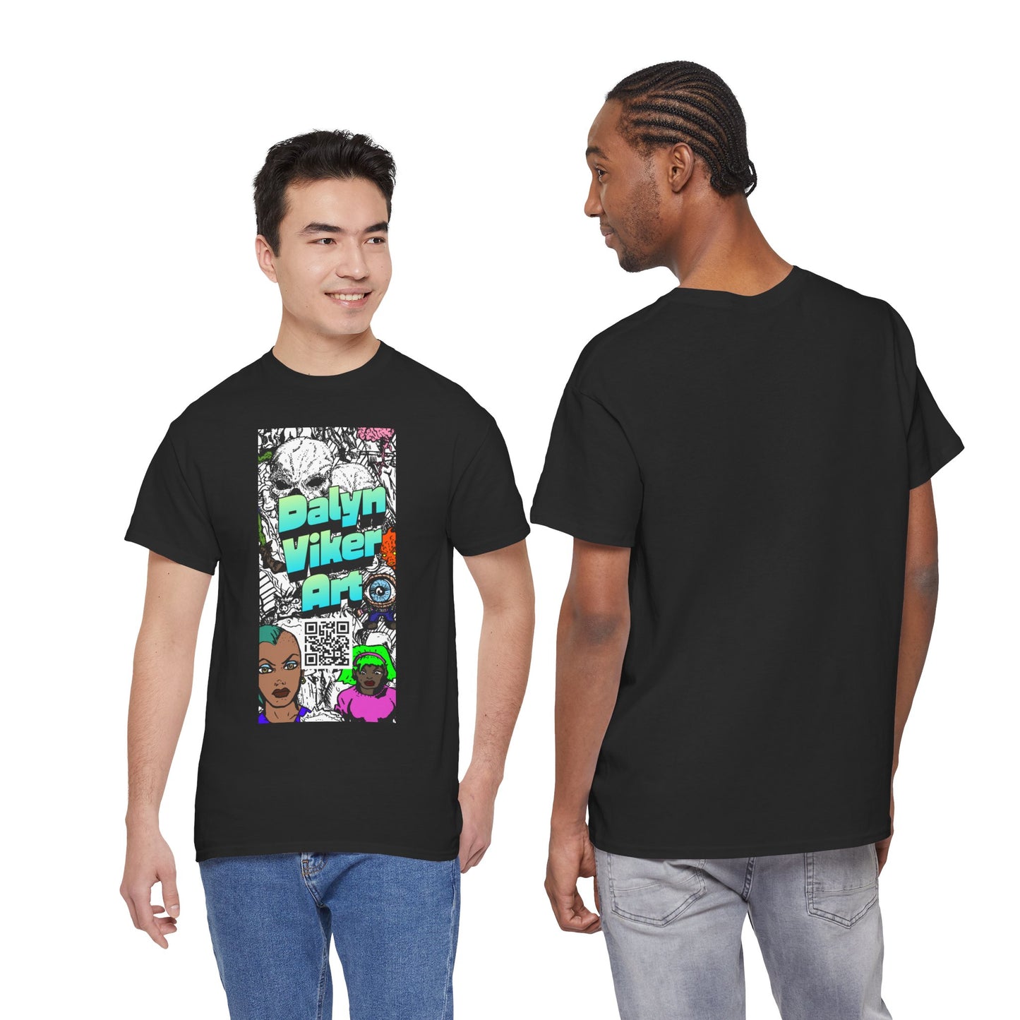 Graphic Art T-Shirt — "Dalyn Viker Art" Vertical Collage Tee