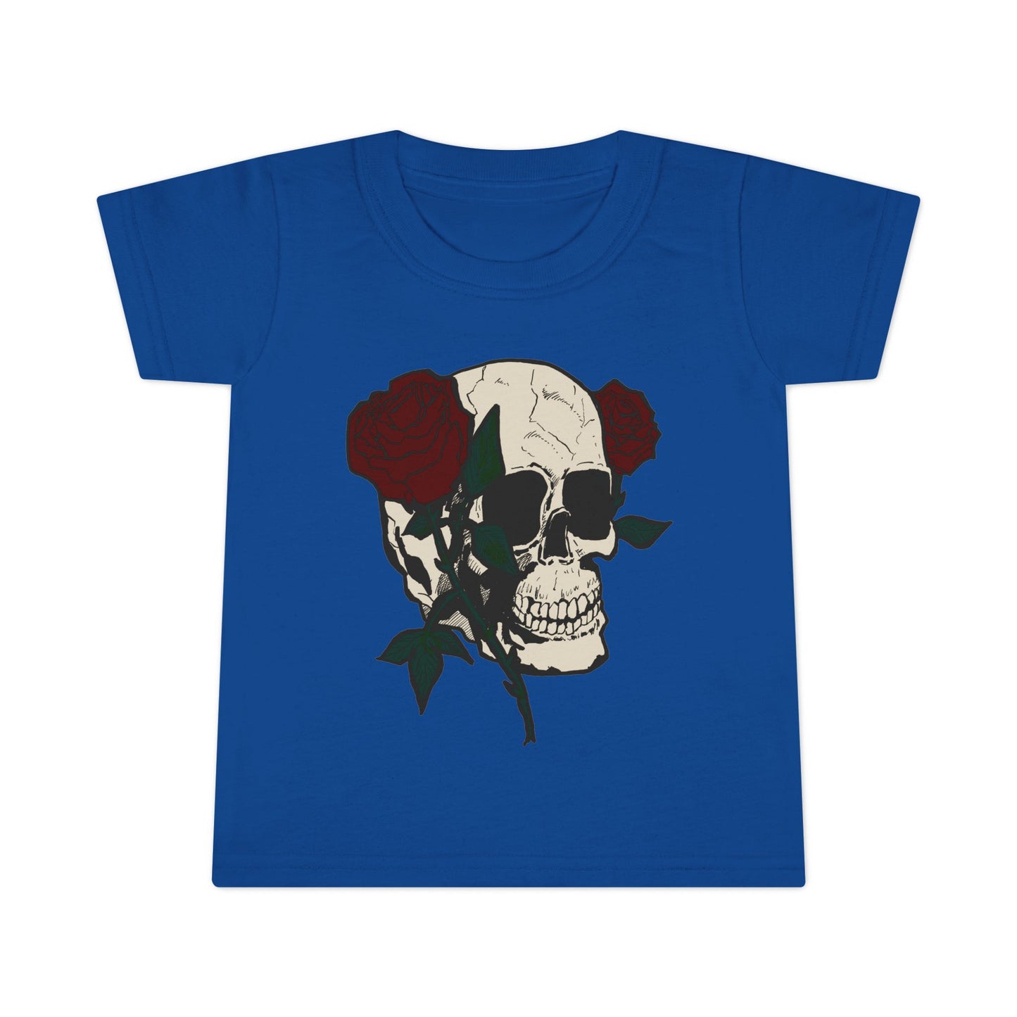 Skull & Roses Toddler T-Shirt - Cute Gothic Style Clothing for Kids