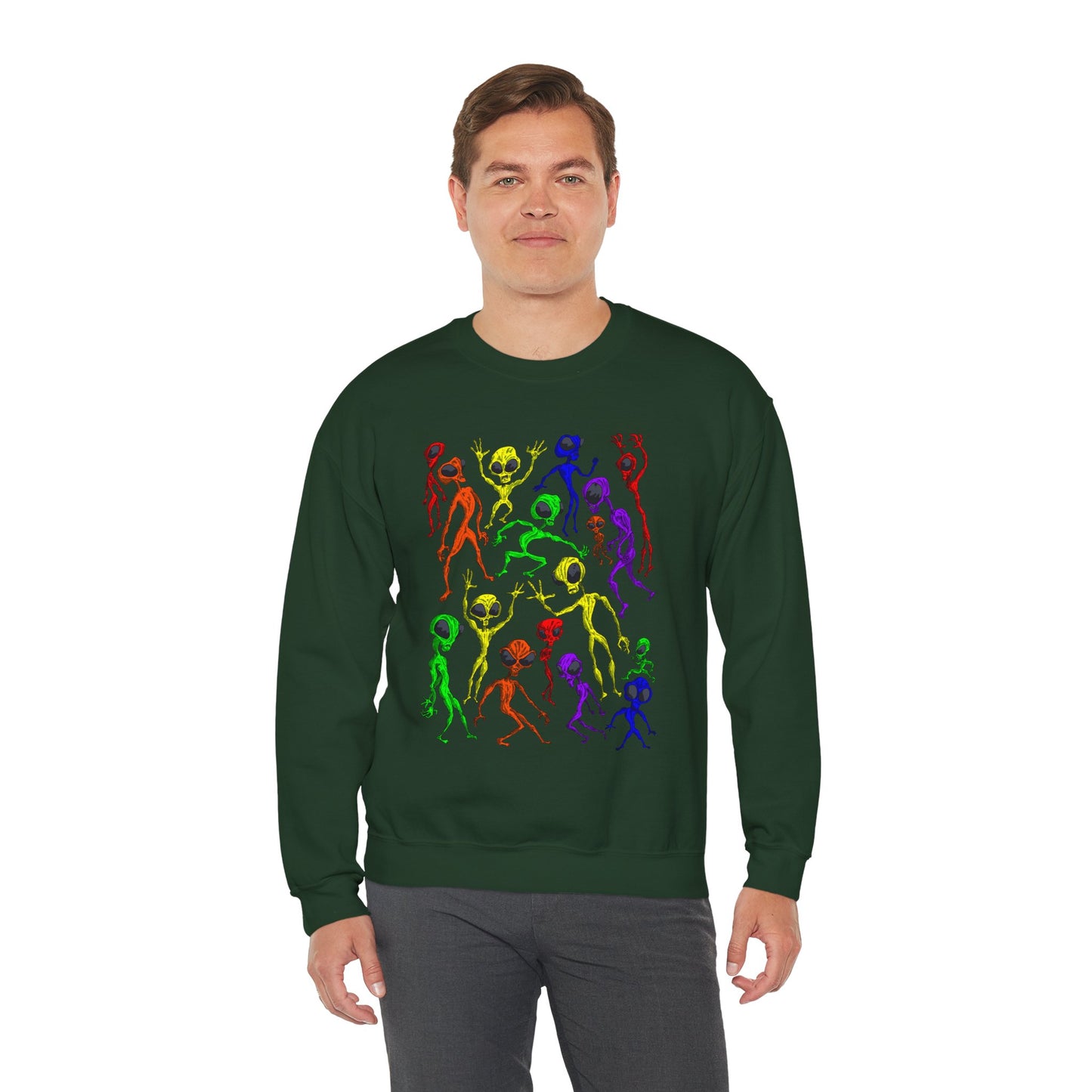 Alien Dance Party Crewneck Sweatshirt