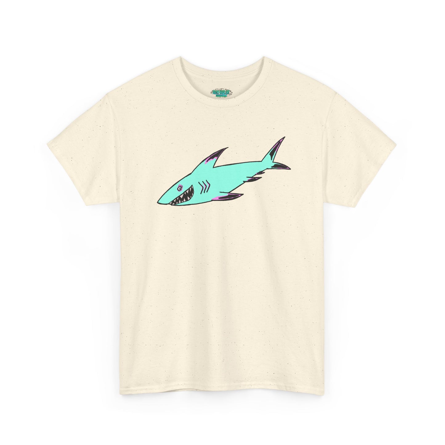 Cool Shark Graphic Unisex Heavy Cotton Tee, Ocean Lover Shirt, Beachwear, Casual Everyday Tee, Gift for Sharks Fans