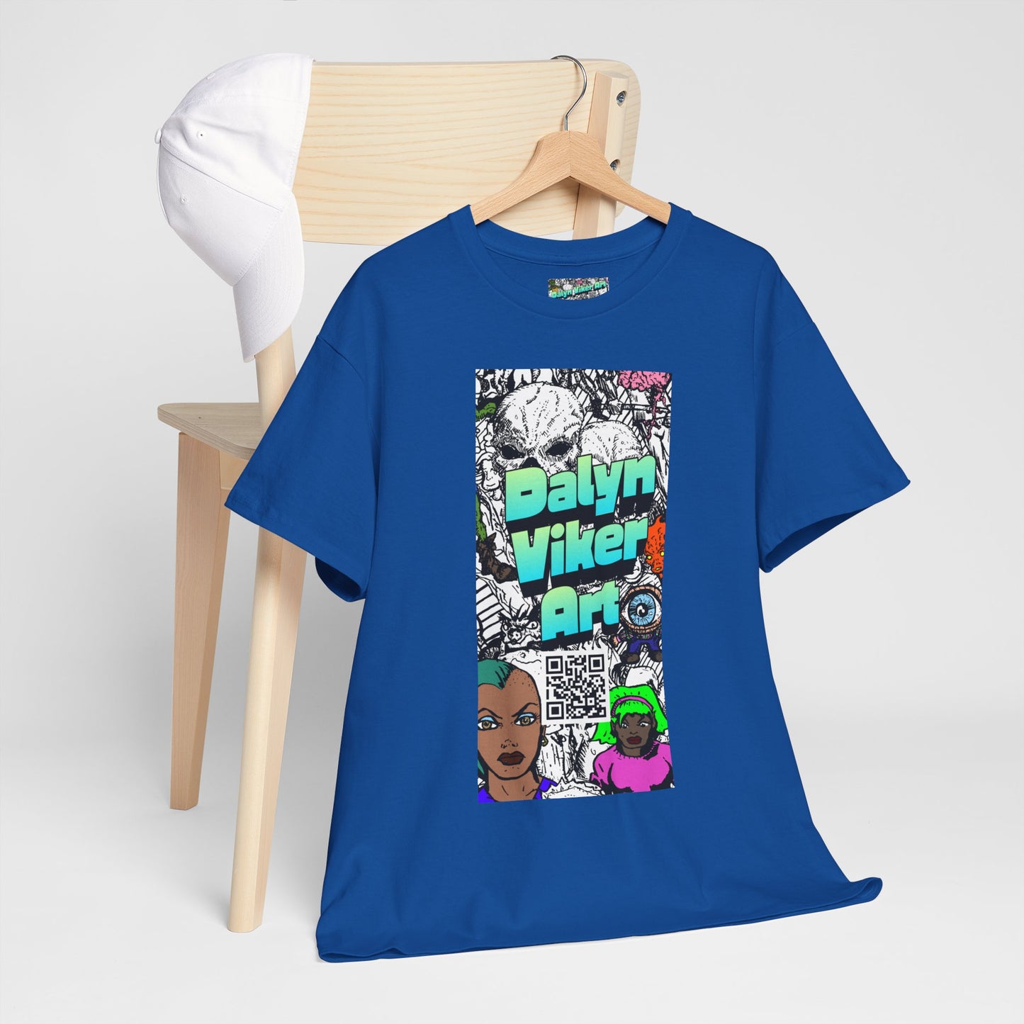 Graphic Art T-Shirt — "Dalyn Viker Art" Vertical Collage Tee