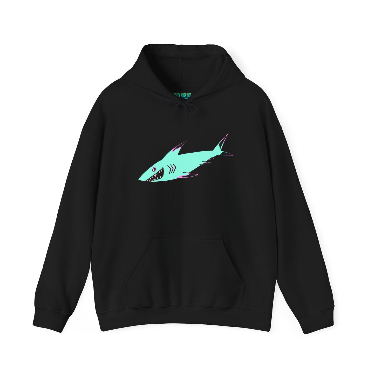 Shark Graphic Unisex Hoodie, Fun Casual Wear, Beach Lover's Gift, Relaxing Lounge Sweatshirt, Unique Gift for Any Occasion