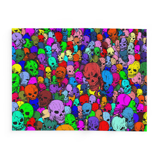 Gathering of Skulls - Candy - Arctic Fleece Blanket