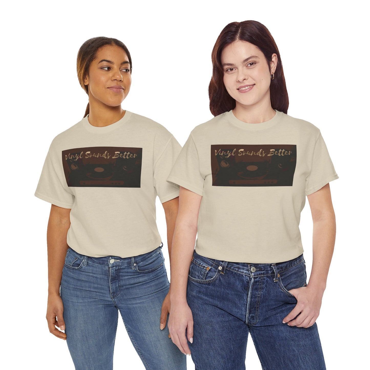Vinyl Sounds Better T-Shirt — Retro Record Player Tee for Music Lovers