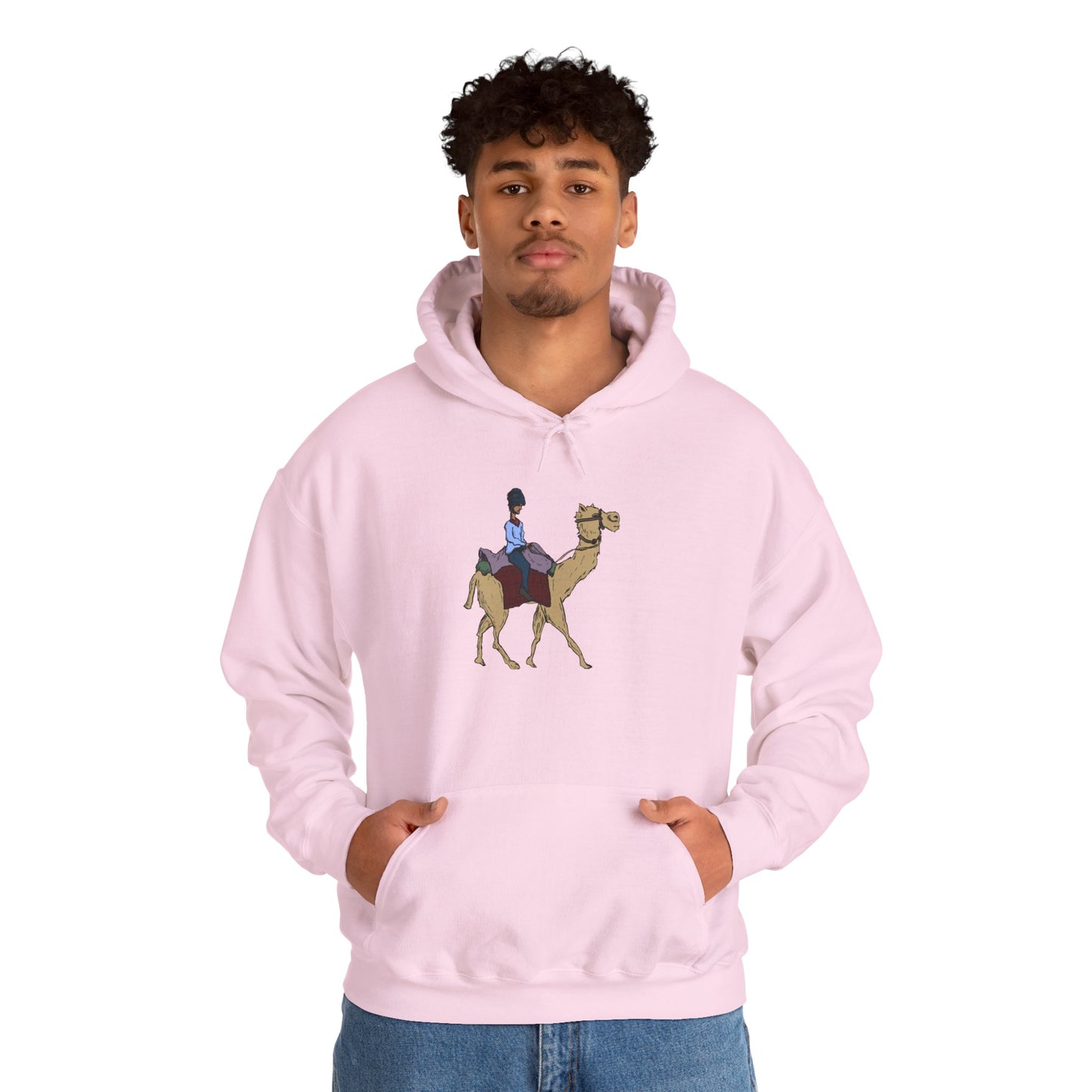Camel Ride Hoodie, Cozy Unisex Pullover Sweatshirt, Fun Animal Lover Gift, Perfect for Travel & Adventure Enthusiasts