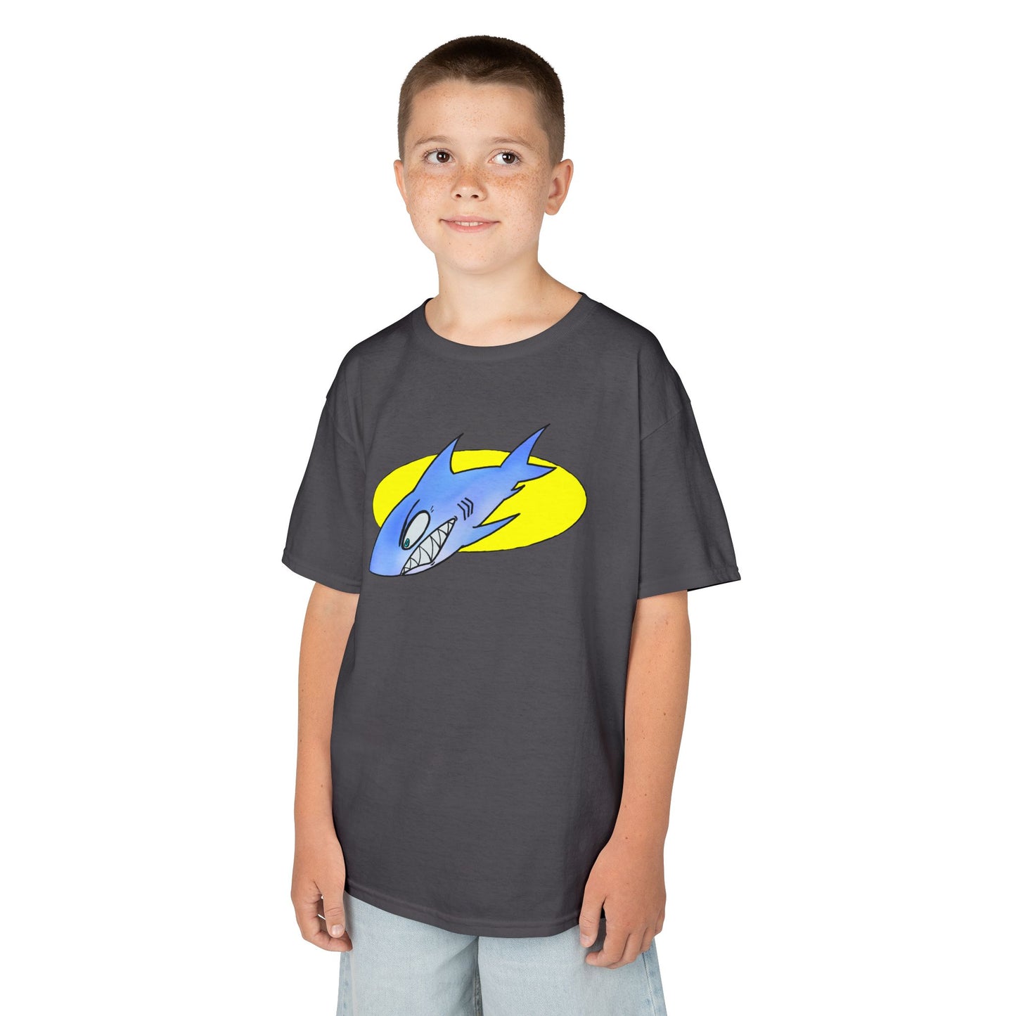 Cool Shark Graphic Kids Tee, Fun T-Shirt for Boys, Lightweight Summer Apparel, Gifts for Young Ocean Lovers, Birthday and Holiday Wear