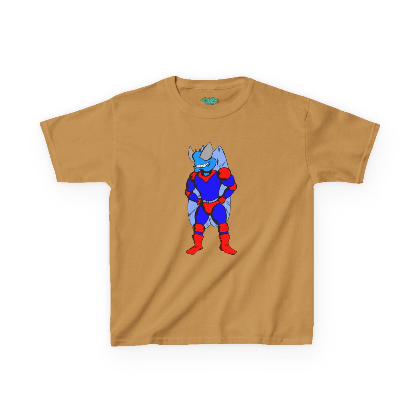 Astro-Fly Kids Superhero T-Shirt — Cute Red & Blue Winged Hero Tee for Boys & Girls
