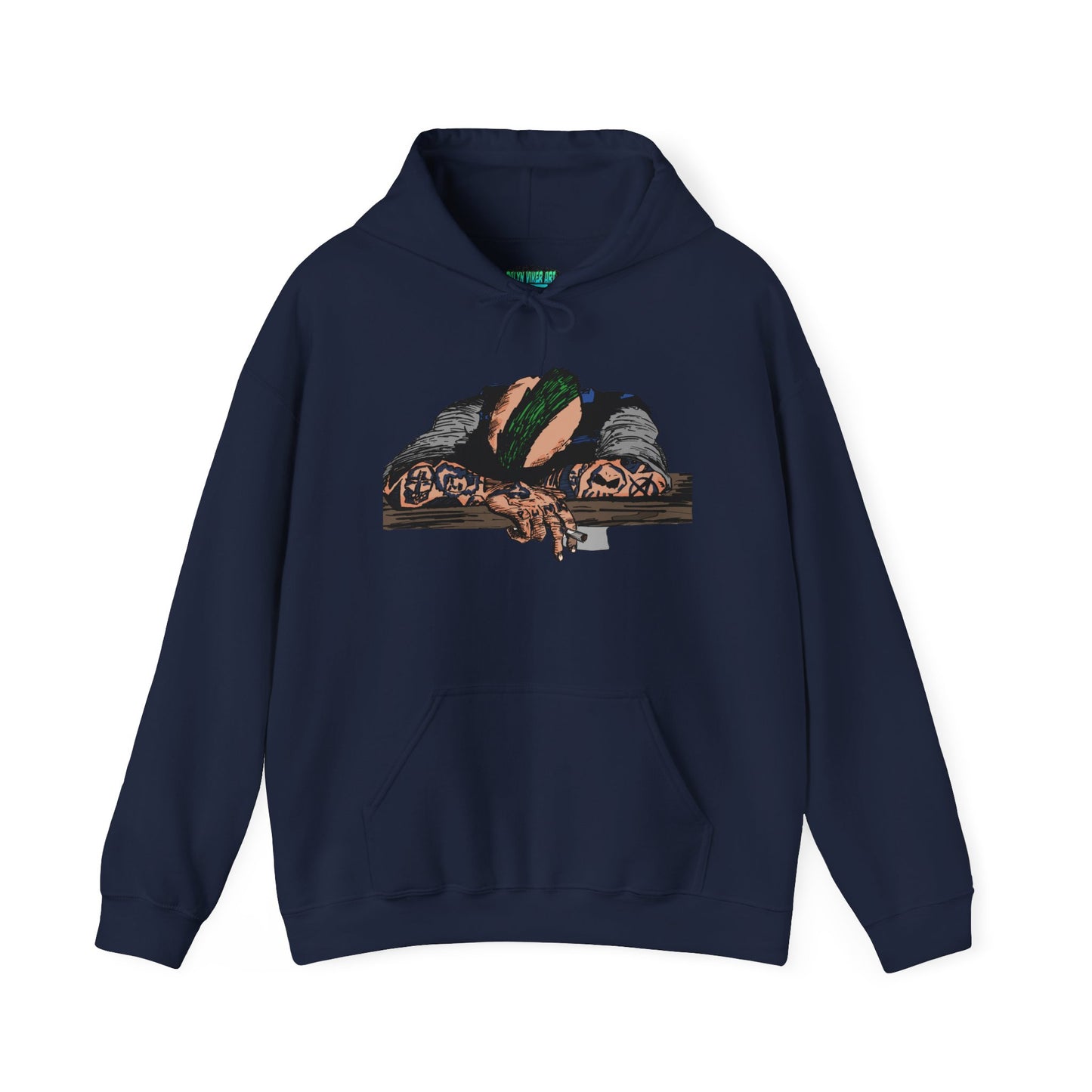 Punk and Done Color Unisex Hooded Sweatshirt, Cozy Streetwear, Unique Gift for Art Lovers, Casual Lounge Wear, Perfect for Fall Fashion