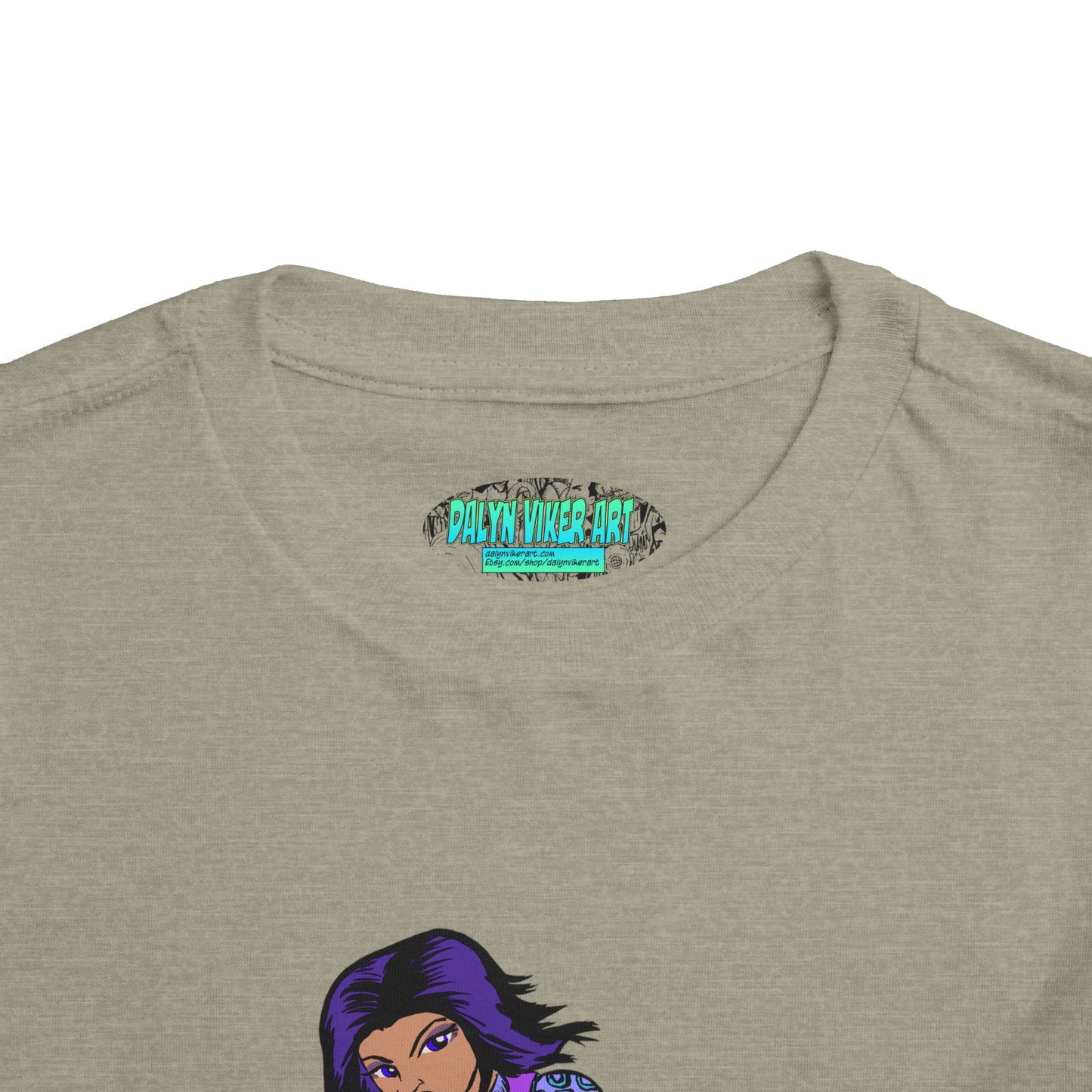 Toddler Tee — Purple Superstar Heroine Graphic Shirt