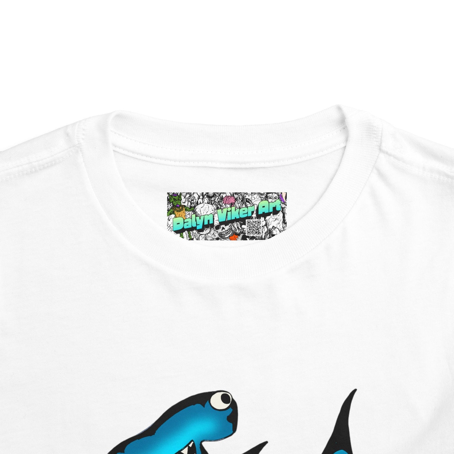 Toddler Shark Tee - Cute Blue Harley Hammerhead Graphic Kids Short Sleeve Shirt