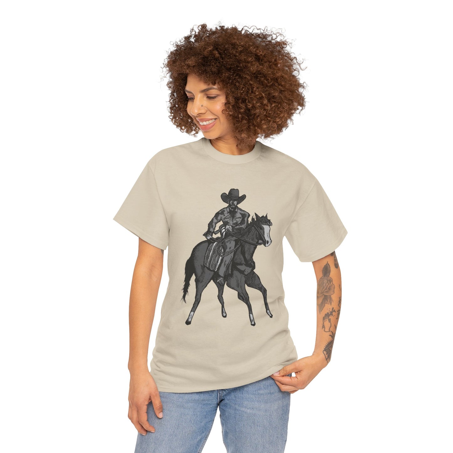 Cowboy on Horseback T‑Shirt — Vintage Western Rodeo Tee