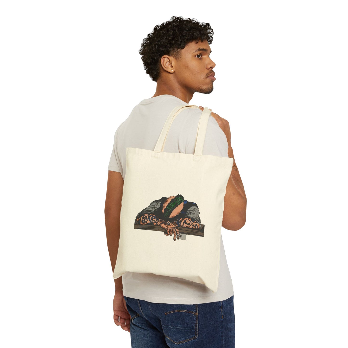 Punk and Done - Canvas Tote Bag — Original Illustration Eco Shopper