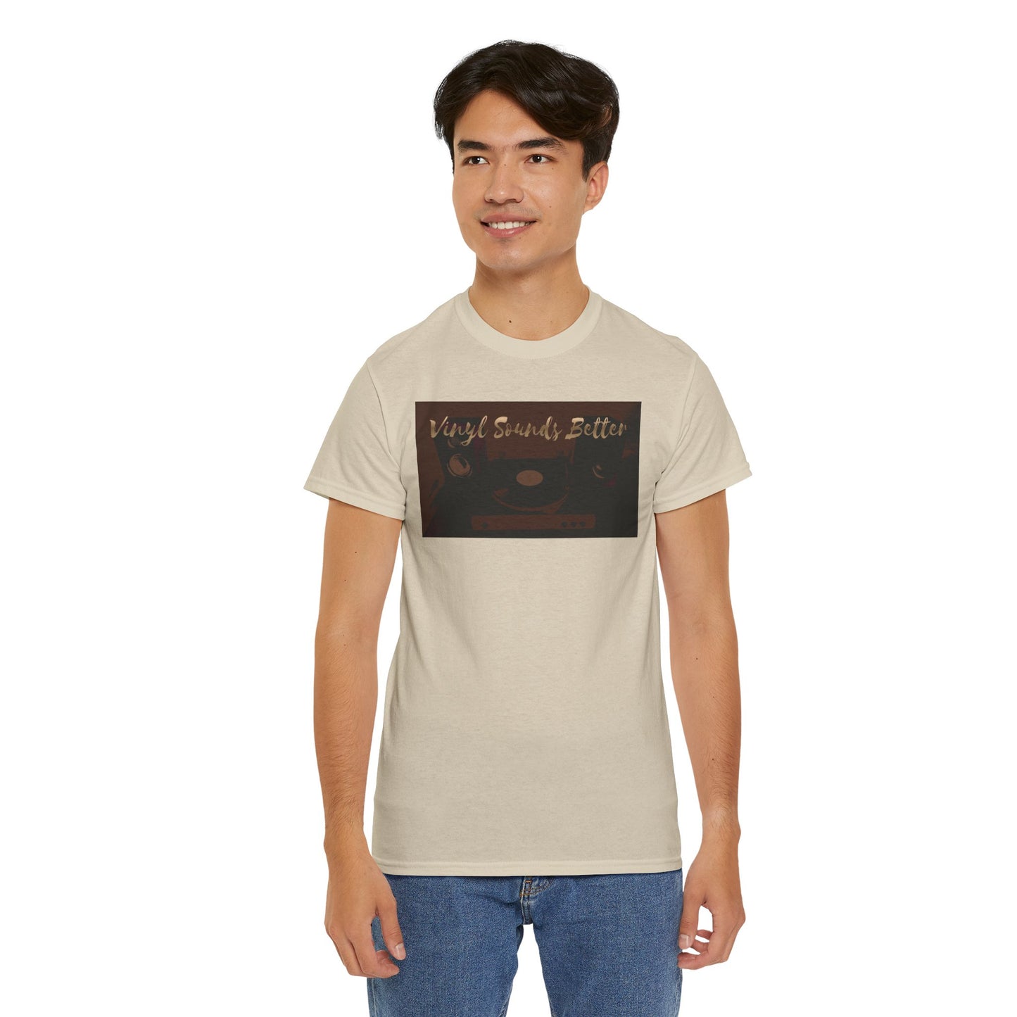 Vinyl Sounds Better T-Shirt — Retro Record Player Tee for Music Lovers