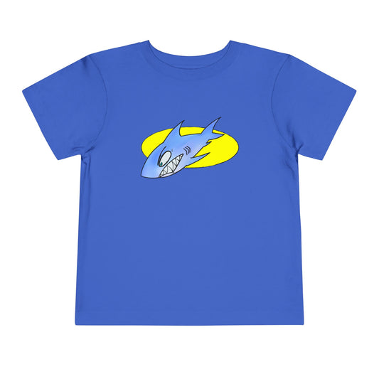 Toddler Shark Tee — Cute Blue Shark Graphic Kids Shirt