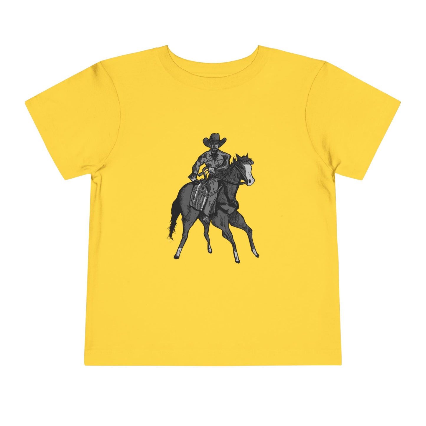 Toddler Western Cowboy Tee — Horseback Rider Graphic Shirt