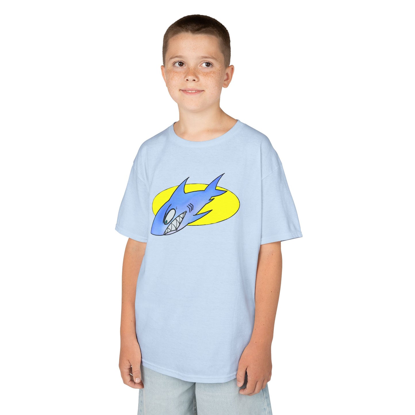 Cool Shark Graphic Kids Tee, Fun T-Shirt for Boys, Lightweight Summer Apparel, Gifts for Young Ocean Lovers, Birthday and Holiday Wear