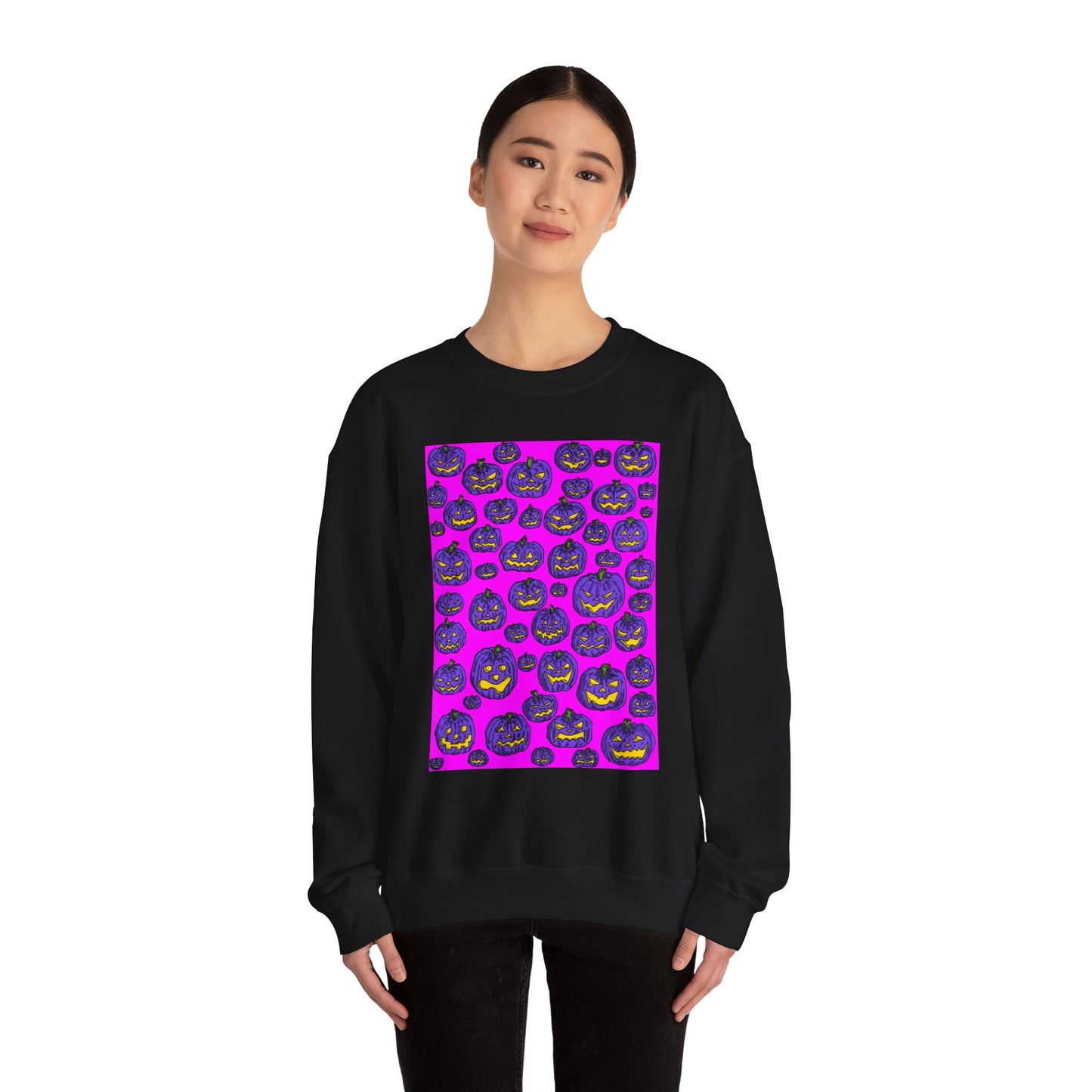 Halloween Pumpkin Crewneck Sweatshirt