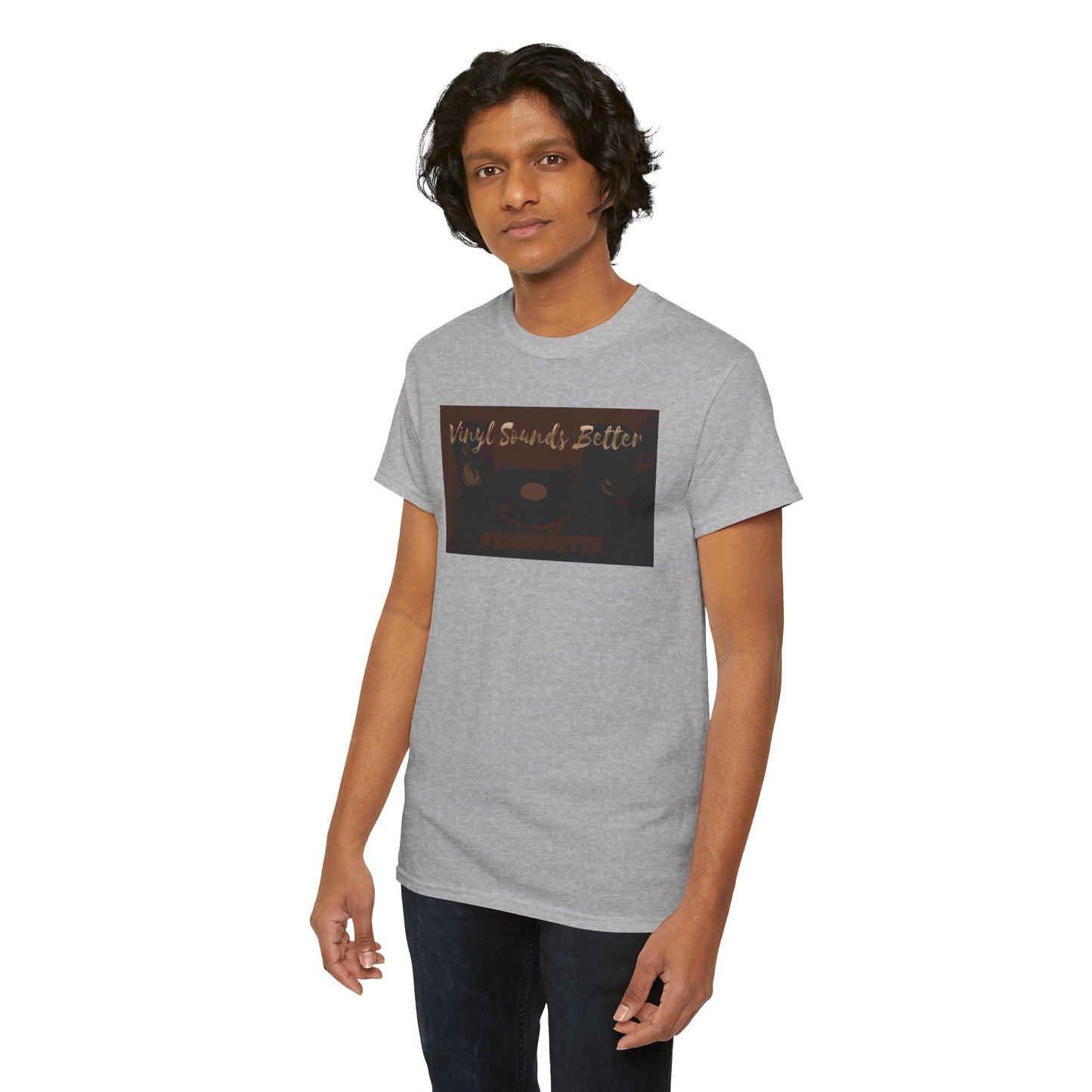 Vinyl Sounds Better T-Shirt — Retro Record Player Tee for Music Lovers
