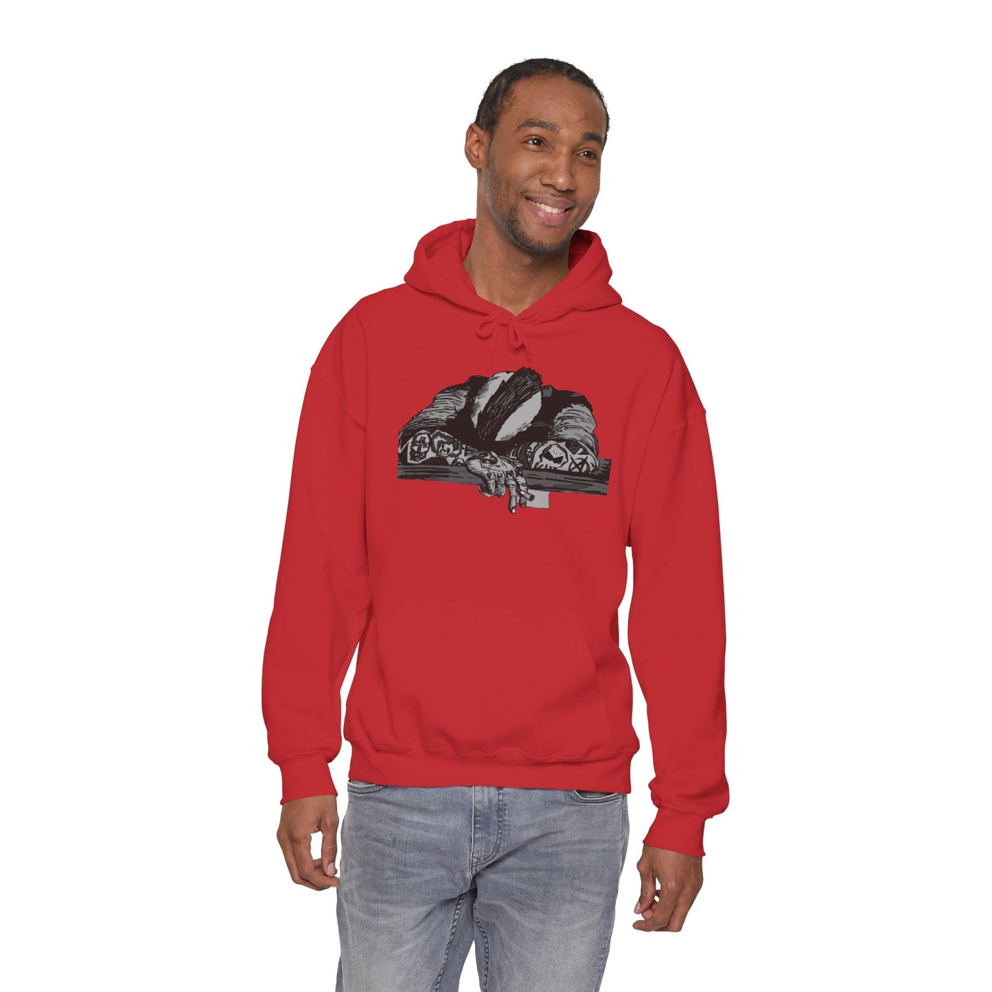 Punk and Done Unisex Hoodie with Artistic Design, Cozy Streetwear, Graphic Sweatshirt for Casual Vibes, Perfect Gift for Any Occasion