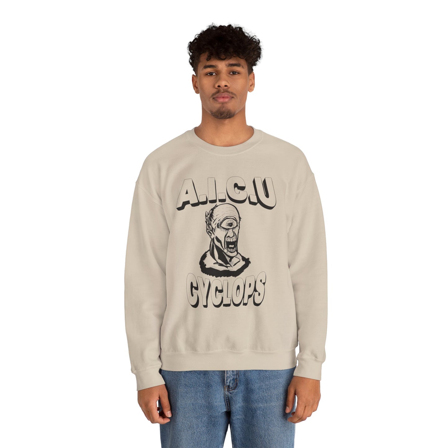 Vintage AICU Cyclops Crewneck Sweatshirt for Unique Style