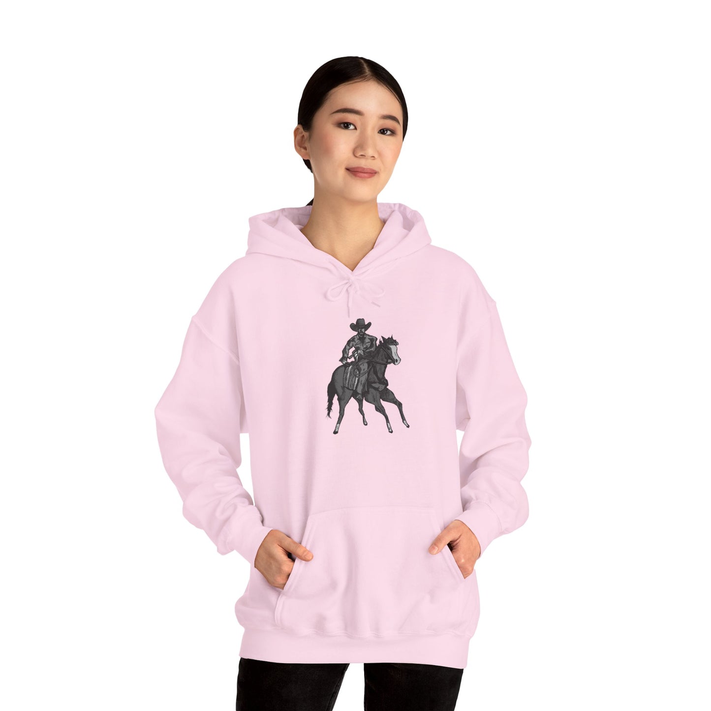 Horseback Rider Silhouette Hoodie – Western Equestrian Graphic Sweatshirt
