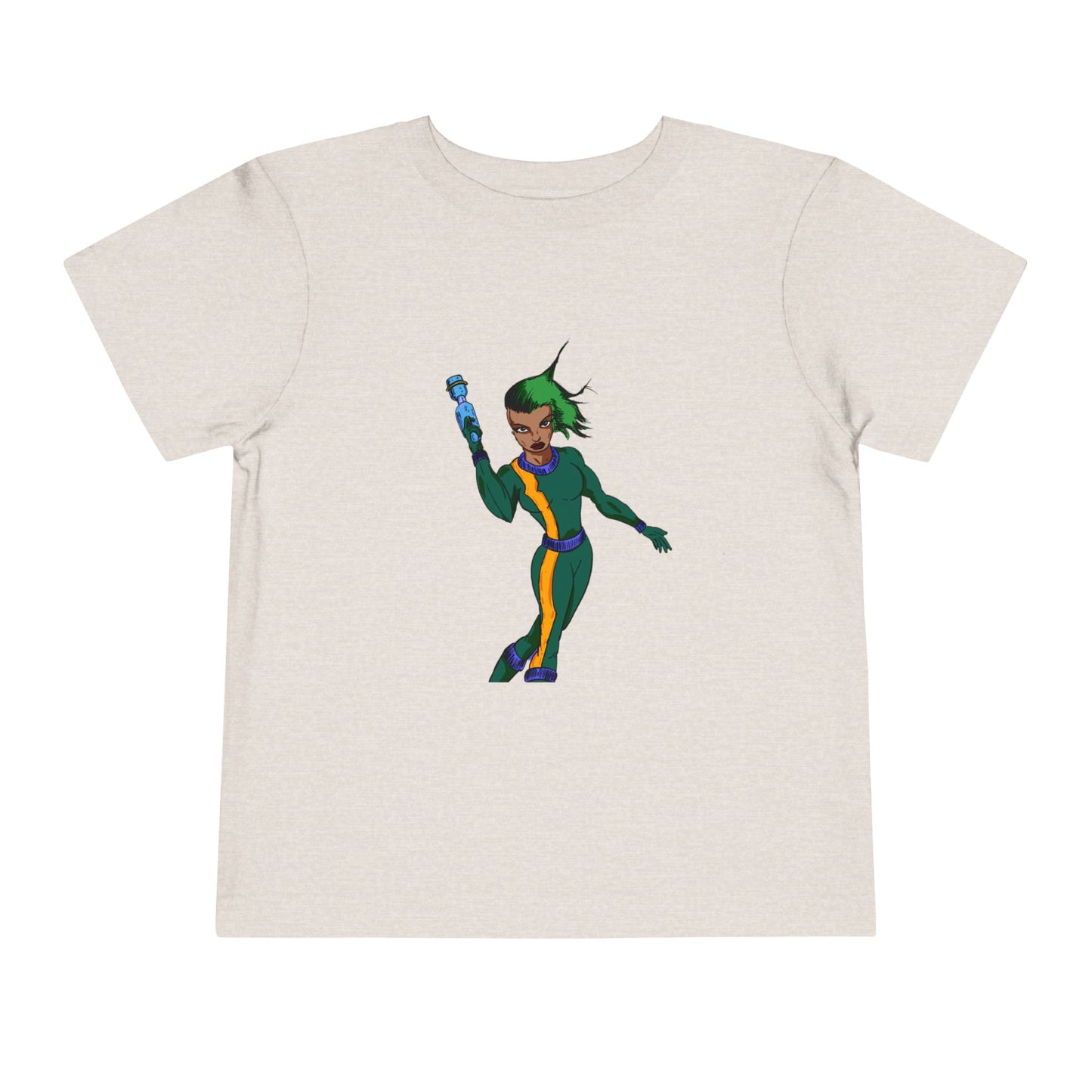 Toddler Tee — Colorful Space Hero Graphic