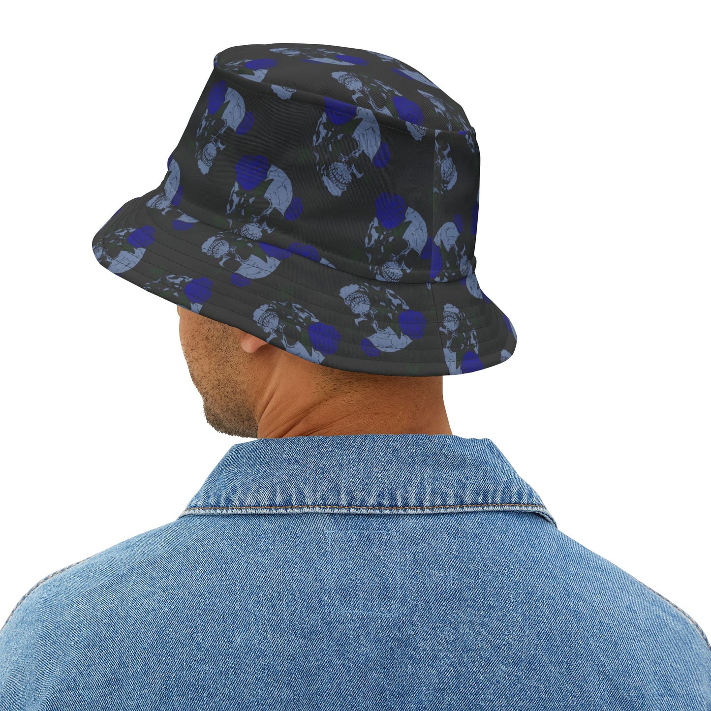 Skull Pattern Bucket Hat for Trendy Fashion Lovers, Festival Accessory, Beachwear, Street Style, Unisex Gift