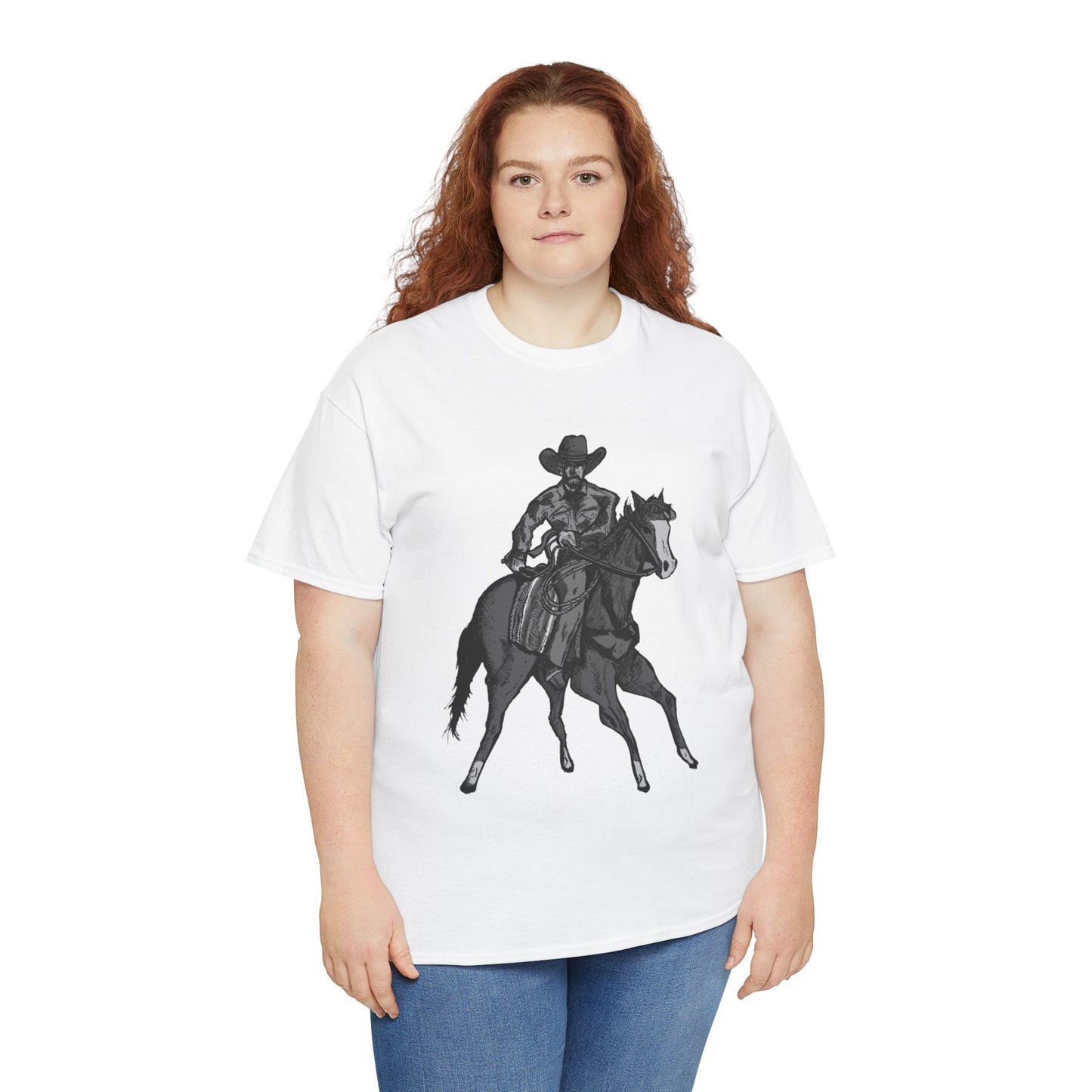 Cowboy on Horseback T‑Shirt — Vintage Western Rodeo Tee