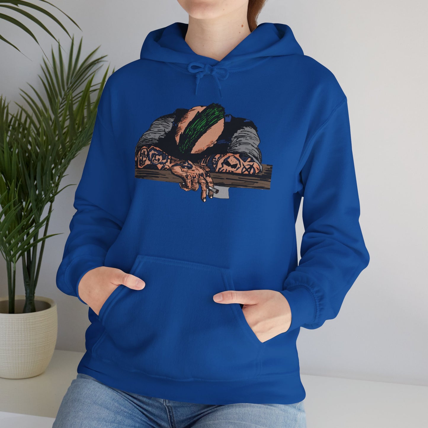 Punk and Done Color Unisex Hooded Sweatshirt, Cozy Streetwear, Unique Gift for Art Lovers, Casual Lounge Wear, Perfect for Fall Fashion