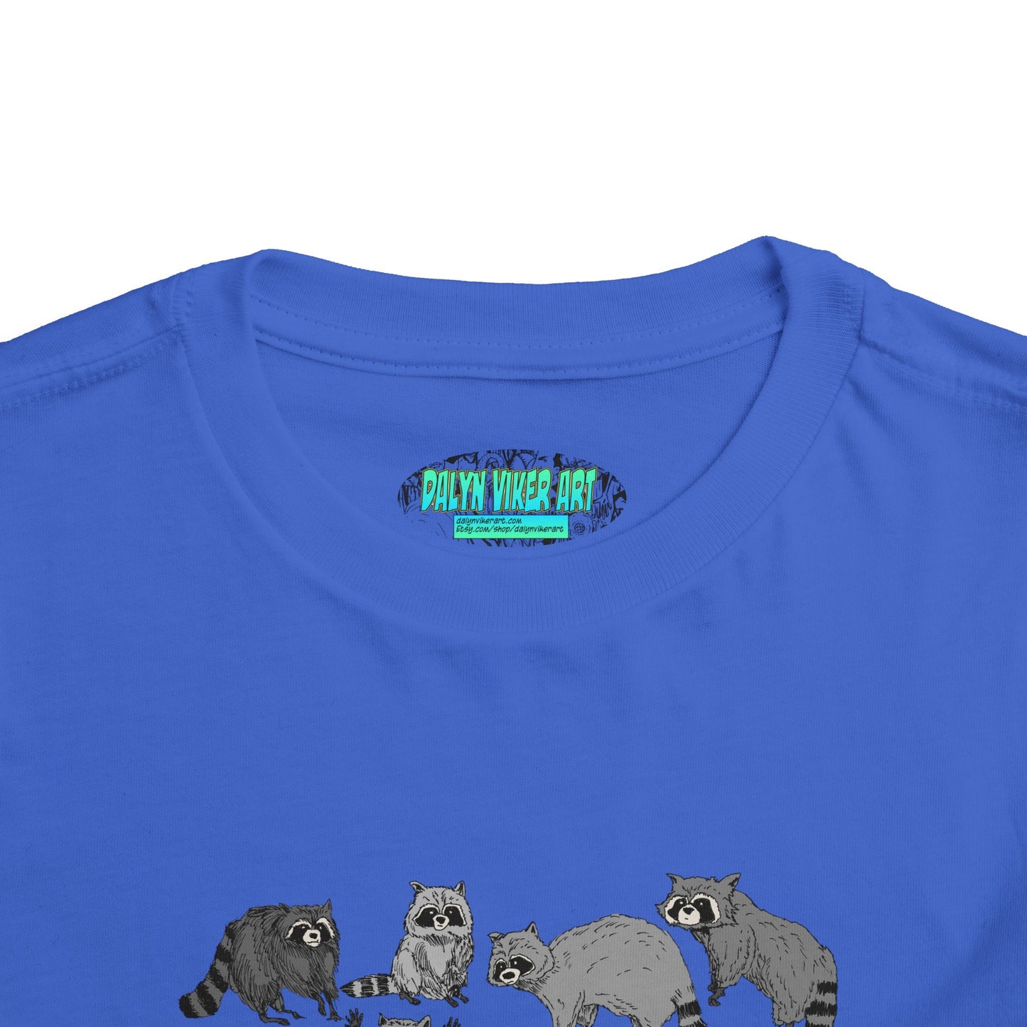 Toddler Tee — Playful Woodland Raccoon Crew Cute Kids Shirt