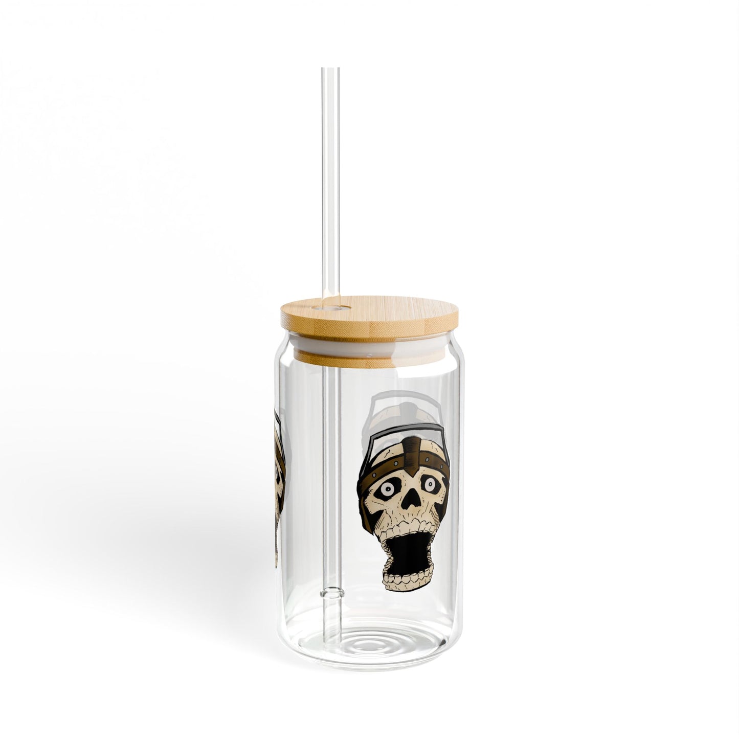 Sipper Glass Skull Art Gothic Horror Design