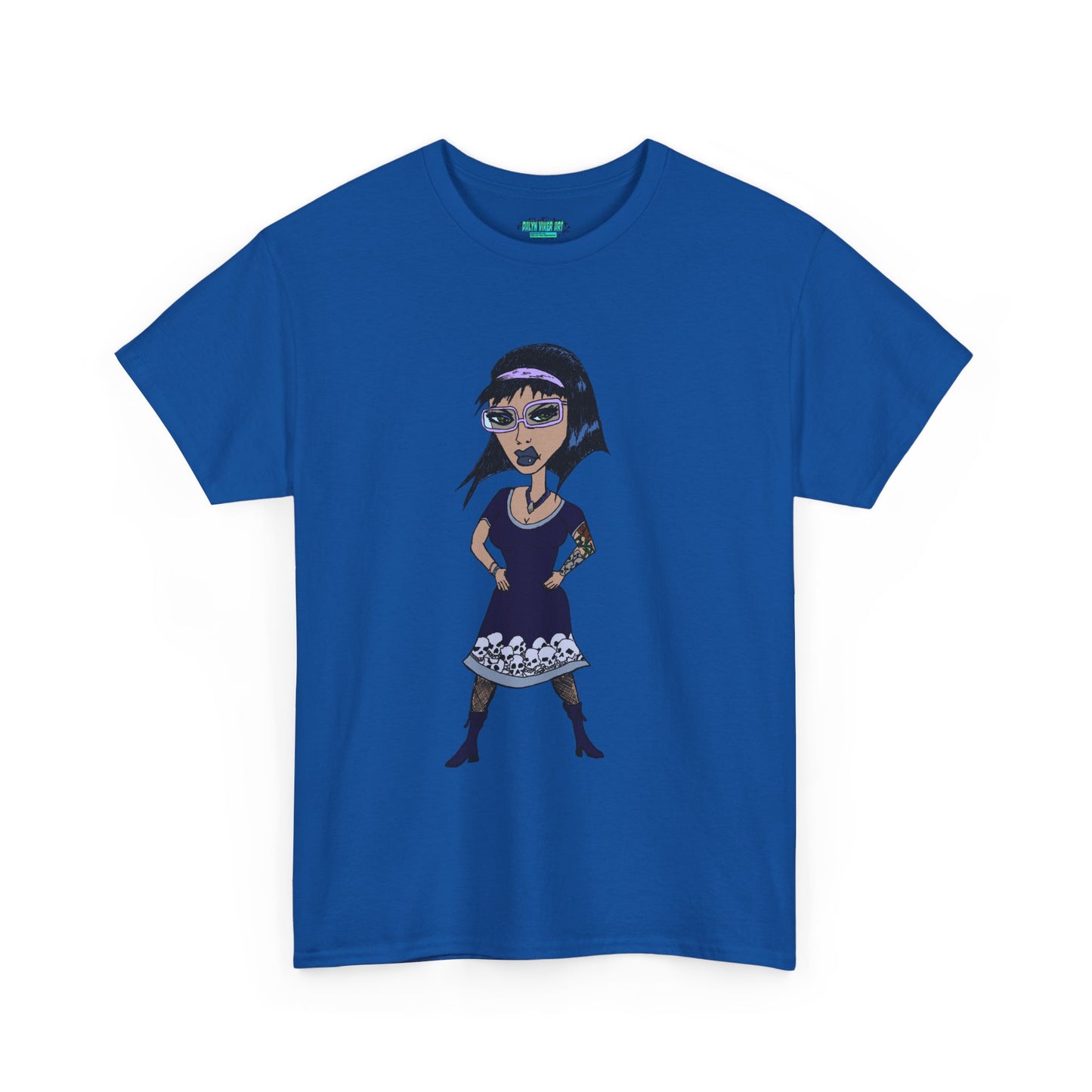Gothic Doll T-Shirt — Retro Vampire Girl Graphic Tee