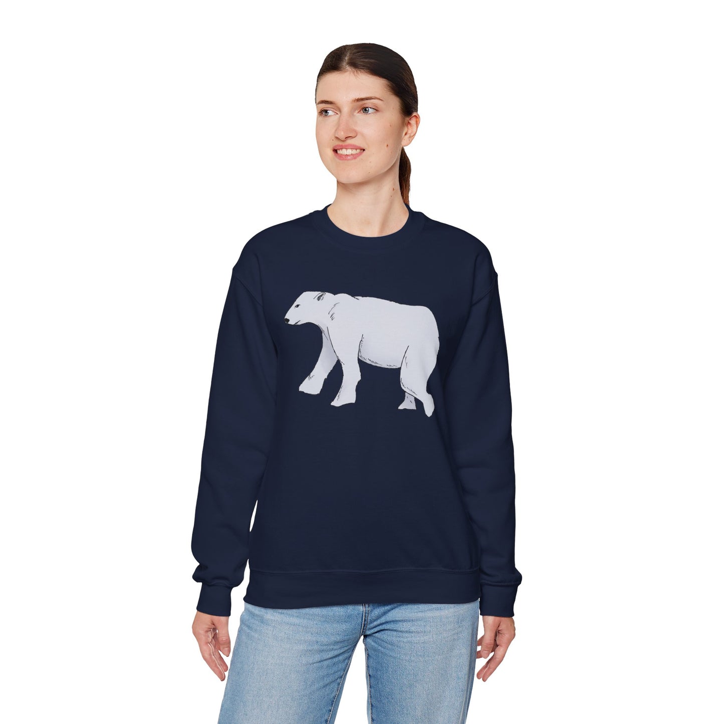 Cozy Polar Bear Crewneck Sweatshirt