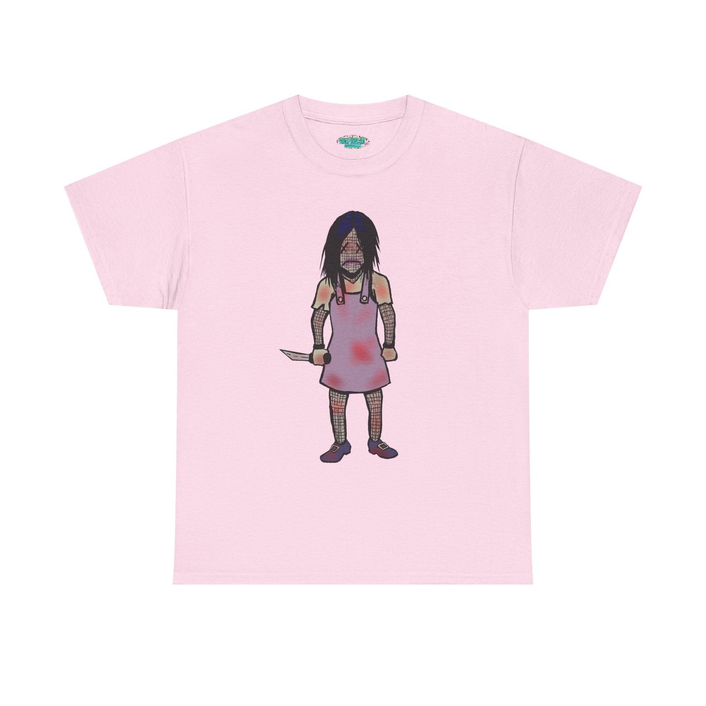 Evil Doll Graphic Tee with Horror Design, Halloween Outfit, Unisex Cotton Shirt, Unique Gift for Horror Fans, Graphic T-Shirt, Statement Wear