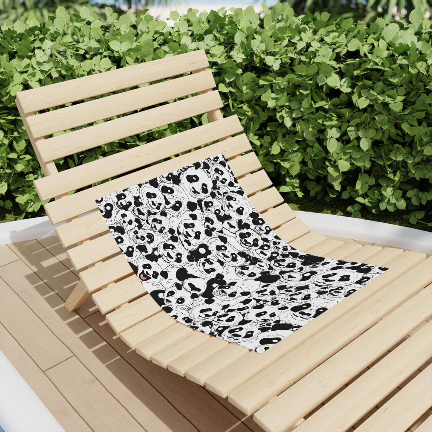 Panda-monium Beach Towel