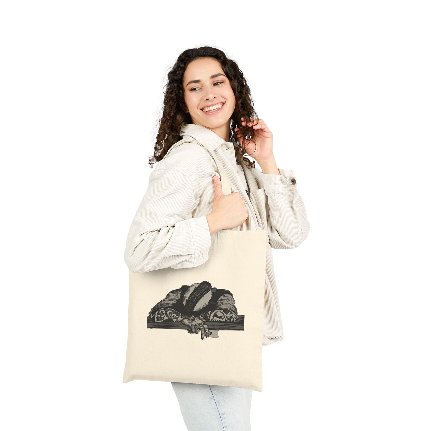 Punk and Done Canvas Tote Bag — Original Illustration Tote