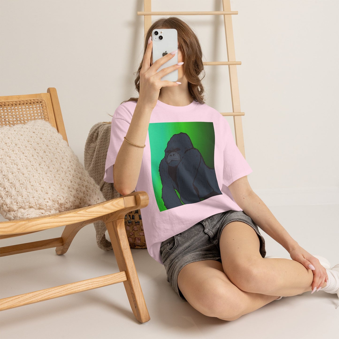Gorilla Portrait Tee – Graphic Ape Illustration T-Shirt
