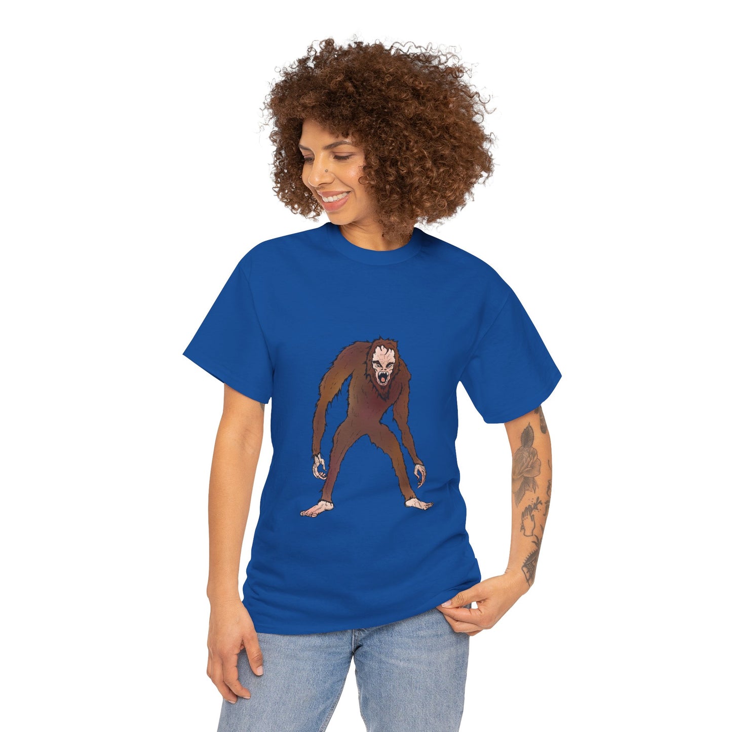 Bigfoot Sketch T‑Shirt — Retro Sasquatch Graphic Tee