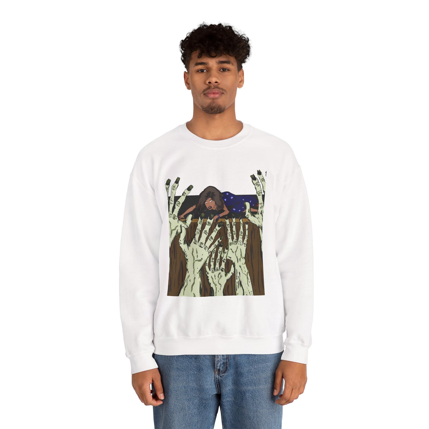 Haunting Hands Crewneck Sweatshirt - Unisex Heavy Blend™