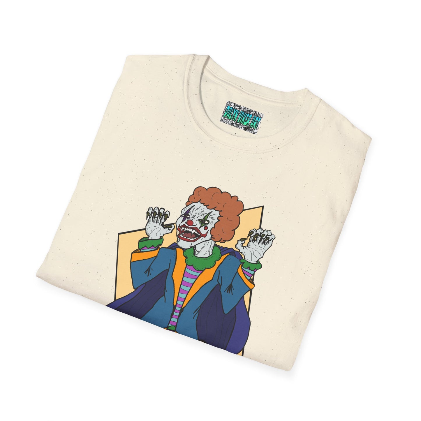 Vampire Clown Unisex T-Shirt - Horror Funny Wacky Bloodsucker Devilish Tee