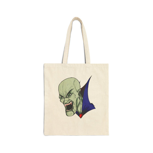 Bloodsucking Vampire Cotton Canvas Tote Bag